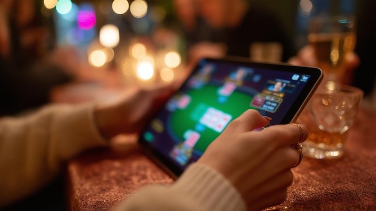 Quickspin baccarat table with betting layout and live dealer